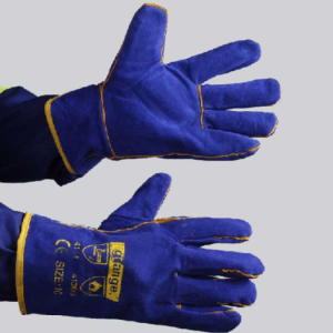 Blue Lined,Welted Seams,Cotton Lined - 5cm Cuff