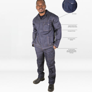 Conti Suit - Denim, Pen Pocket, Double Stitched (Natural Orange Thread)(100% Cotton) - grange