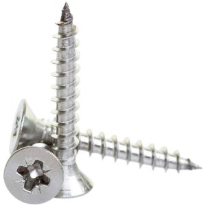 CHIPBOARD SCREWS Csk Pozi Size 4 x 12 to 8 x 75 Per Pack of 100