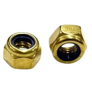 Nuts Nyloc Din 985 Brass M6 - M10 (Packs of 100)