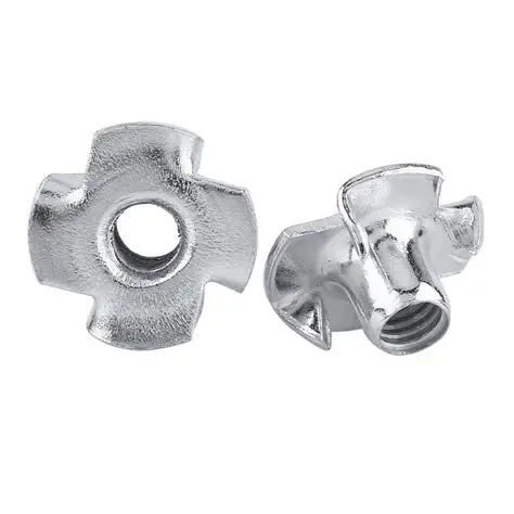 Furniture T-Nuts Zinc M5, M6 x 9, M6 x 11, M8 x 11 and M10 x 13 (Packs of 100)