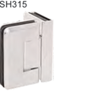 Frameless shower fittings HINGE 90deg GLASS TO GLASS ADJ PC and ADJ PSS