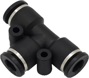 TUBE TO TUBE  TEE PIECE 4mm Tube to 16mm Tube