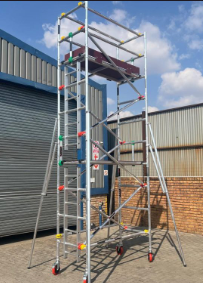 Narrow SPAN 900 LADD TOWER Aluminum Scaffolding (length) = 1850mm x (width) 900mm x 2200mm