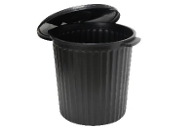 Garbage Bin 40L (Black) Pack of 5