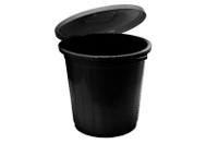 Garbage Bin 50L (Black) Pack of 5