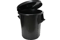 Garbage Bin 60L (Black) Pack of 5