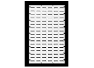 Louvre Panel 900WX500D (White) - For Eezee Bins