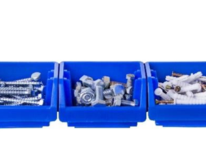 4Pc Wall Mounted Organiser (3Bin1+1Strip) Pack of 10