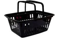 Shopping Basket Medium Black, Orange, Red, Green, Blue and Yellow Packs of 10