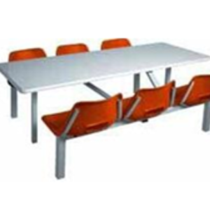 Seating Set - 1200X750mm Rectangle (4 Seater Polyshell) and Seating Set - 1800X750mm Rectangle (6 Seater Polyshell)