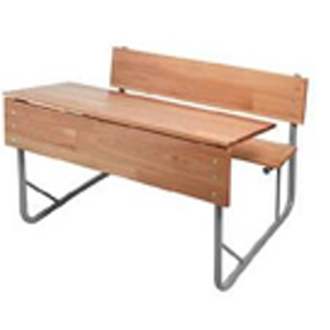 Secondary Double Combination Desk 1200X45X750 (MDF) and (Saligna) -Sold in a (Pack of 5)