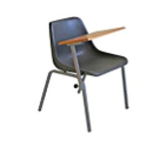 450mm Tablet Polyshell Chair Charcoal, Orange, Blue, Green,  and Red - Sold in (Packs of 5)