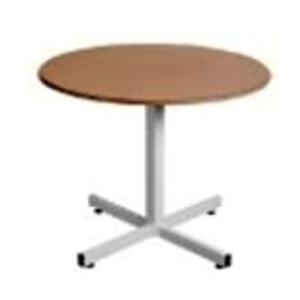 Single Pedastal Table 800mm, 1050mm and 1200mm Round Supawood - (Sold in packs of 5)