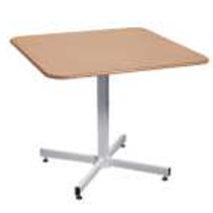 Single Pedastal Table 800X800mm and 900X900mm Square Supawood - (Sold in packs of 5)