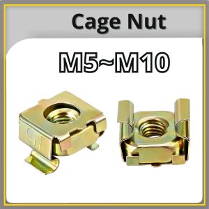 Nuts Cage Yellow Zinc M5 - M10 (Packs of 100)