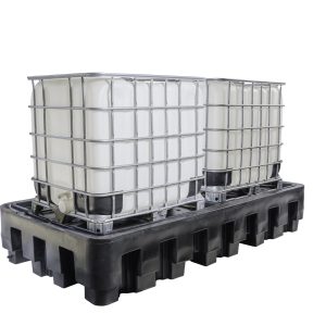 POLYETHYLENE 1100L DOUBLE IBC  SPILL DECK  UP TO 1100L IN  CATCHEMENT