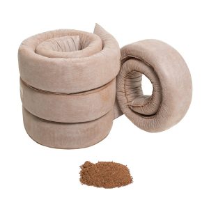 CONTAINED ABSORBENTS - 2M X 125 OIL ABSORBENT BOOMS (4 P/BAG) and 2M X 125 CHEMICAL ABSORBENT BOOMS (4/BAG)