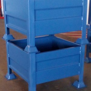 Solid Steel Bin (SSB) - 1.6mm sheet and 50 x 50 x 50 Angle Iron dimensions from 450l - 1200l
