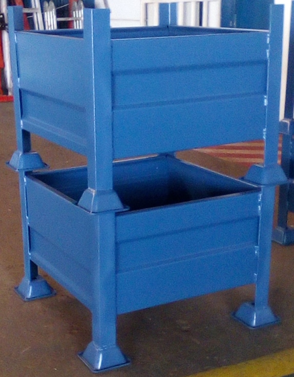 Solid Steel Bin (SSB) - 1.6mm sheet and 50 x 50 x 50 Angle Iron dimensions from 450l - 1200l