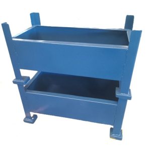 Light Duty - Solid Steel Bin - All sides, Legs & Feet are solid 1.6mm sheet - 600l x 300w x 150h,200h, 250h or 300h