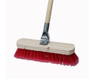 METAL UNFLAGGED BROOM WOOD - HOUSEHOLD BROOM, FLAGGED SOFT BRISTLE, 5-ROWS - Each