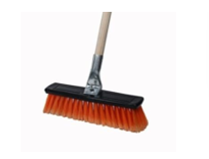 DIAMOND BROOM - A STRONG BROOM WITH 6 ROWS OF BRISTLE, SOLID PLASTIC BASE AND METAL ATTACHMENT - Each