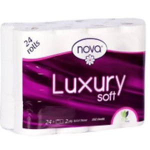 NOVA 2 PLY LUXURY SOFT TOILET ROLL - Packs of 4, 9 and 24