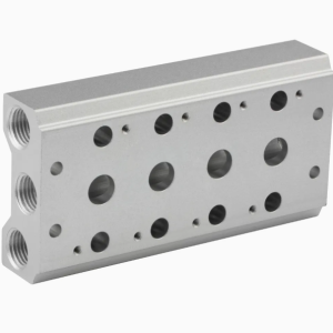 COMMON SUPPLY AND EXHAUST MANIFOLD FOR VALVES 1/2" - 4 Station Manifold to 1/2" - 10 Station Manifold and 1/2" Blanking Plate