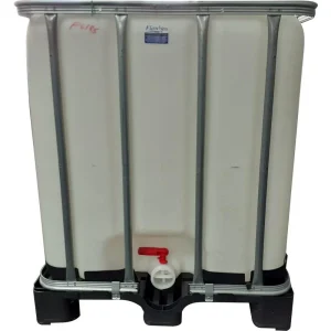 "C145 Blue solid - 1000lt Flowbin, chemical A-grade sealed recon