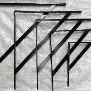 Shelf Bracket White 300mm x 300mm, Black 300mm x 300mm, Small 300mm x 350mm, Medium 350mm x 400mm, Large 400mm x 450mm and Super Large 450mm x 500mm - (Sold packs of 5)