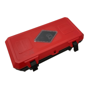 FIRE EXTINGUISHER BOX (OUTDOOR USE) Black base & red lid with clear diamond cut out