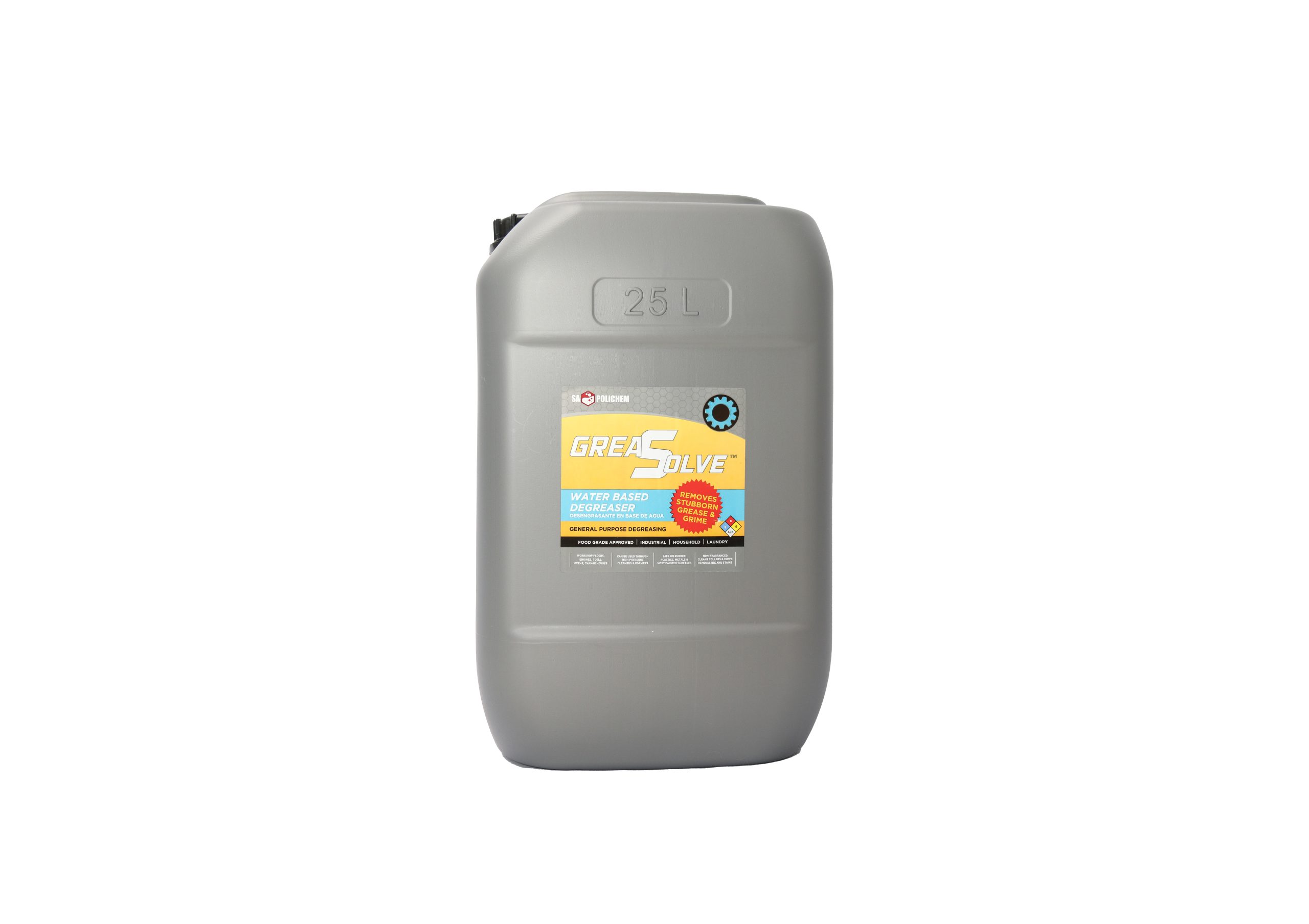 Industrial Greasolve - 1LT, 1LT x 4, 1LT x 12, 1LT x 4 x 4, 5LT, 5LT x 4, 25LT, 200LT and 1000LT