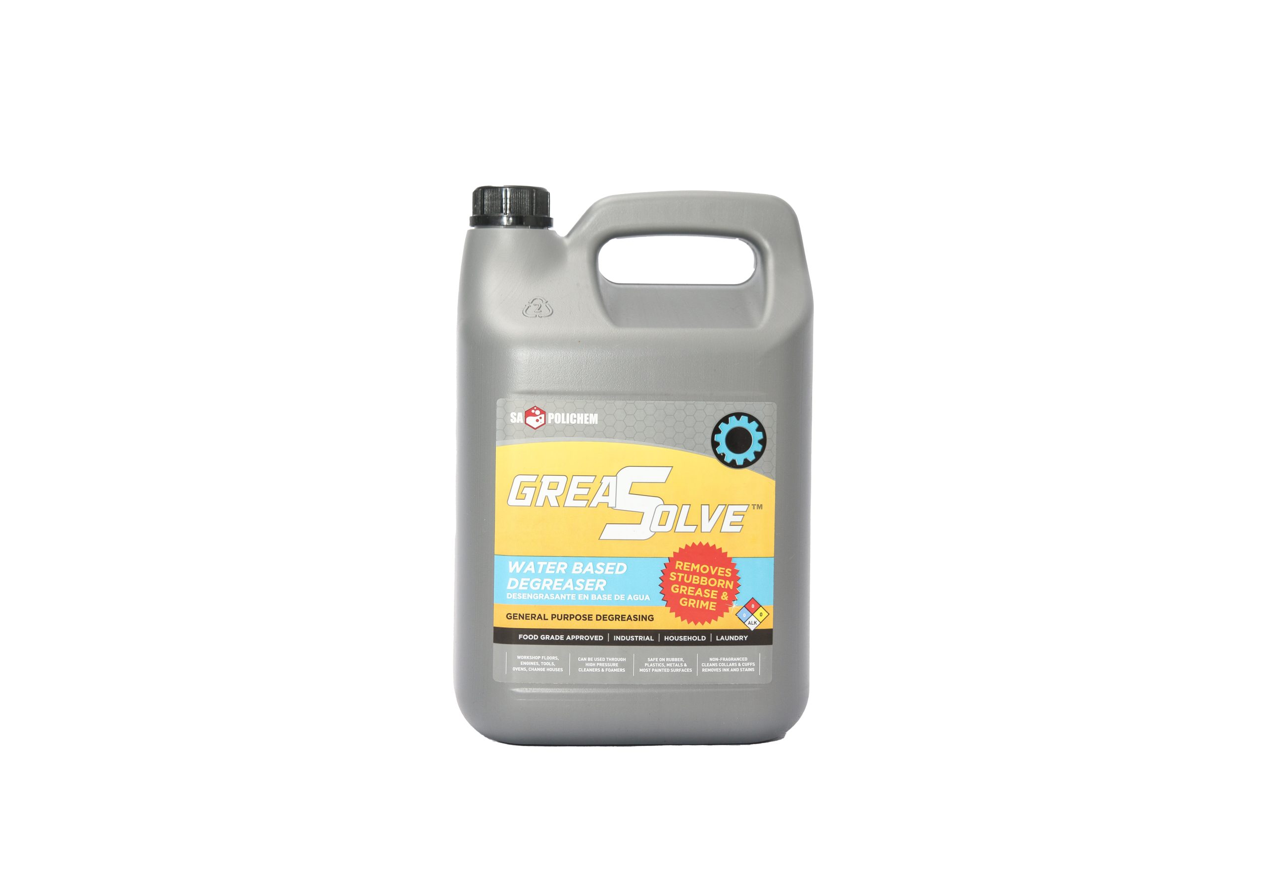 Industrial Greasolve - 1LT, 1LT x 4, 1LT x 12, 1LT x 4 x 4, 5LT, 5LT x 4, 25LT, 200LT and 1000LT - Image 2
