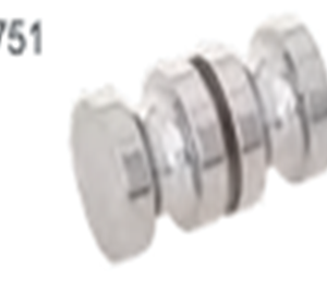 Shower knobs Chrome plated aluminum shower / glass door knobs SKL751