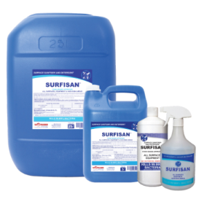 Hospitality Surfisan - 1LT Retail, 1LT x 12, 5Lt, 5LT x 4, 25LT, 200LT and 1000LT