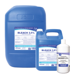 Hospitality Bleach 3.5% - 1LT Retail, 1LT x 12, 5LT, 5LT x 4, 25LT, 200LT and 1000LT