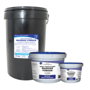 Hospitality Washing Powder HiFoam - 1kg Retail, 1kg x 12, 5kg, 5kg x 4, 12.5kg and 25kg