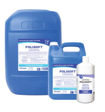 Hospitality Polisoft - 1LT Retail, 1LT x 12, 5LT, 5LT x 4, 25LT, 200LT and 1000LT