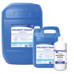 Hospitality Polisoft Peach - 1LT Retail, 1LT x 12, 5LT, 5LT x 4, 25LT, 200LT and 1000LT