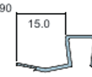 Shower seals Polycarbonate glass seals 90deg 10mm 3M,12mm 3M,8mm 2.5M