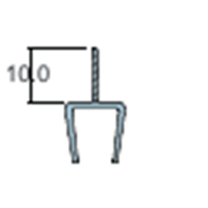 GLASS SEAL LONG LIP WIPE 10mm 3M,12mm 2.5M, 8mm 2.5M