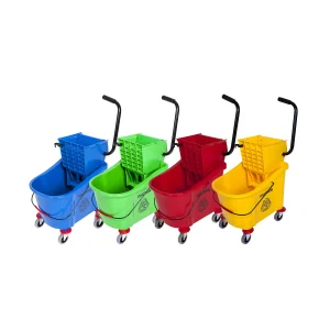 ECONO 36L BUCKET & WRINGER Blue, Green, Red, Yellow, Orange and Grey