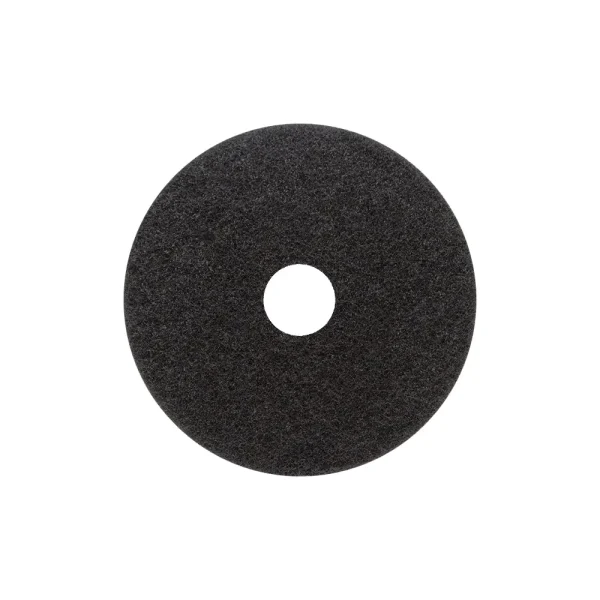 16 Inch Standard Black Floor Pad - Heavy-Duty Stripping Pads, 5-Pack