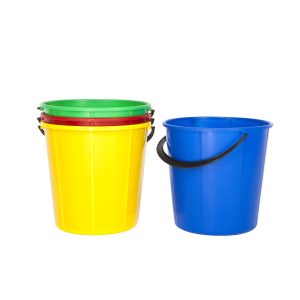 PLASTIC BUCKET 8LT Blue, Green, Red and Yellow