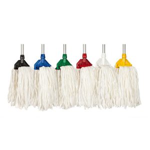 PROMOP HYGIENE (SPUNLACE) FAN MOP HEAD - BLACK, BLUE, GREEN, RED, WHITE, YELLOW AND ORANGE