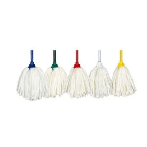 PROMOP HYGIENE (SPUNLACE) ROUND MOP HEAD THREAD - BLUE, GREEN, RED, WHITE AND YELLOW