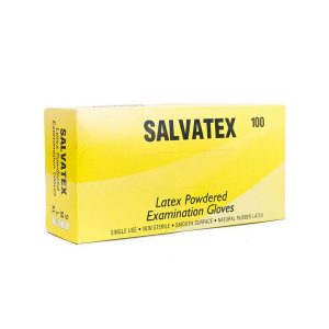 LATEX EXAM GLOVES POWDERED - SMALL, MEDIUM AND LARGE- BOX OF 100