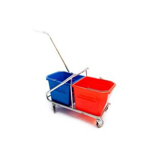 TROLLEY WETROK DOUBLE BUCKET - FRAME ONLY (GALVANISED WITH CASTORS) ***EXCLUDING BUCKETS*** OR HANDLE WETROK TROLLEY (GALVANISED)