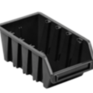 EEZEESTOR BIN 4 - Black, Blue, Clear, Green, Grey, Orange, Red and Yellow - 185L X 105W X 75H